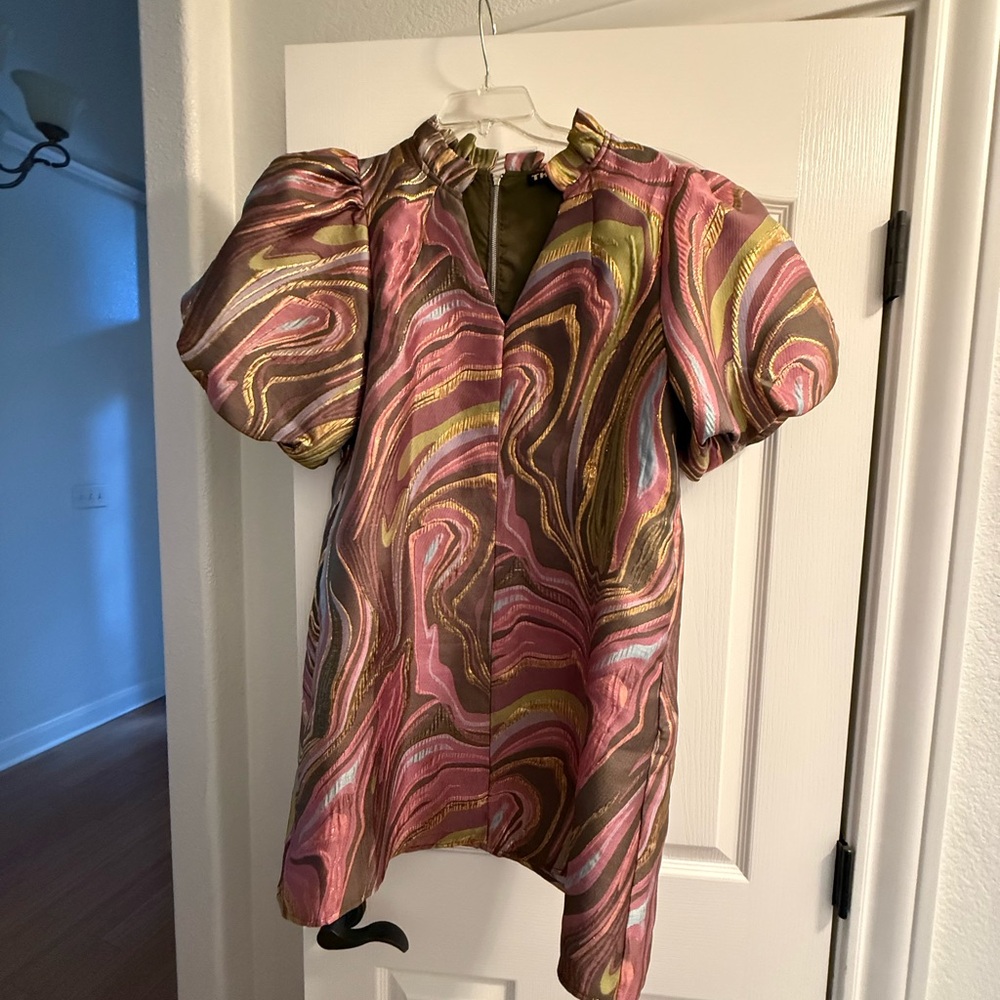 Colorful Swirl Pattern Dress
